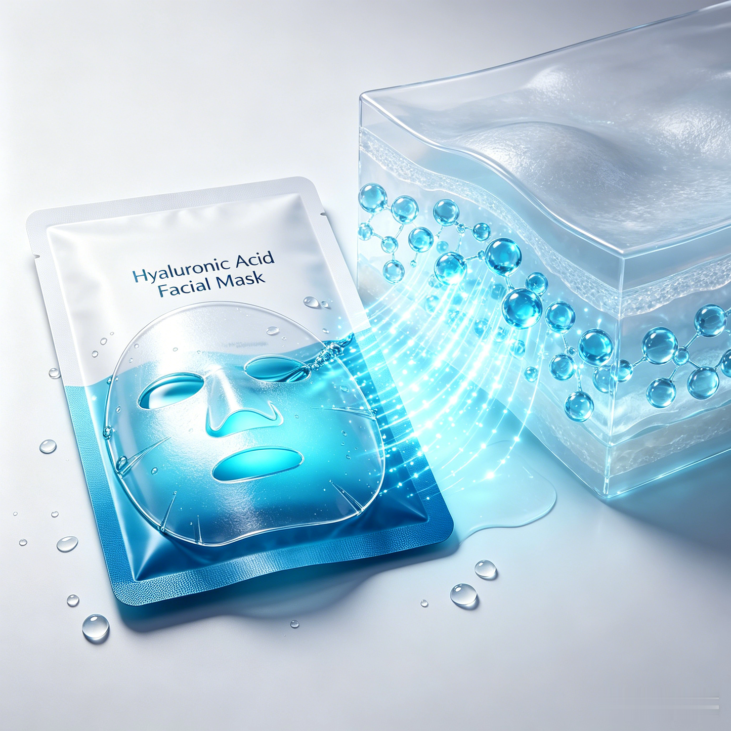 Hydrating Hyaluronic Acid Mask | Multi-Molecular HA for Deep Hydration & Long-Lasting Plump Skin