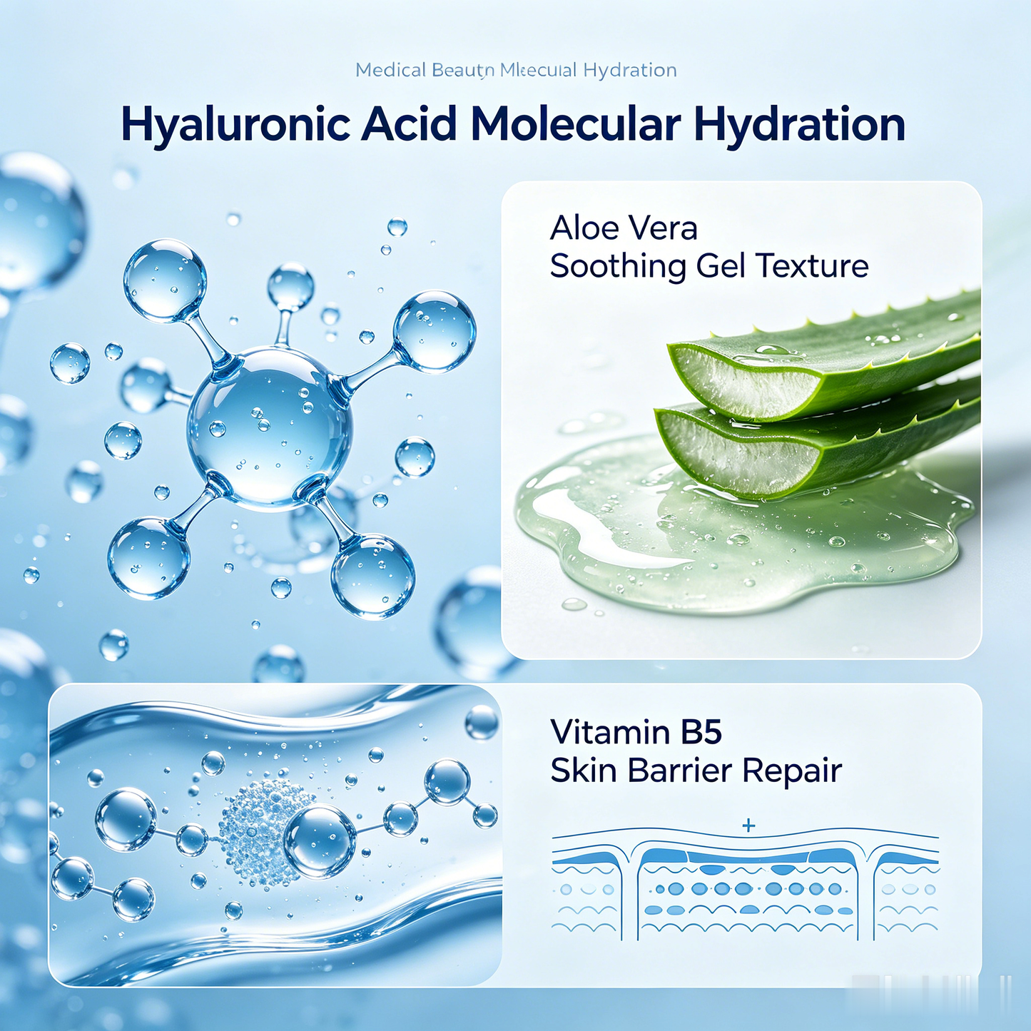 Hydrating Hyaluronic Acid Mask | Multi-Molecular HA for Deep Hydration & Long-Lasting Plump Skin