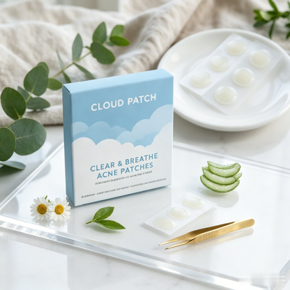 Cloud Patch Acne Patches | Ultra-Thin Hydrocolloid Spot Treatment, Invisible, Fast-Healing, No Scars